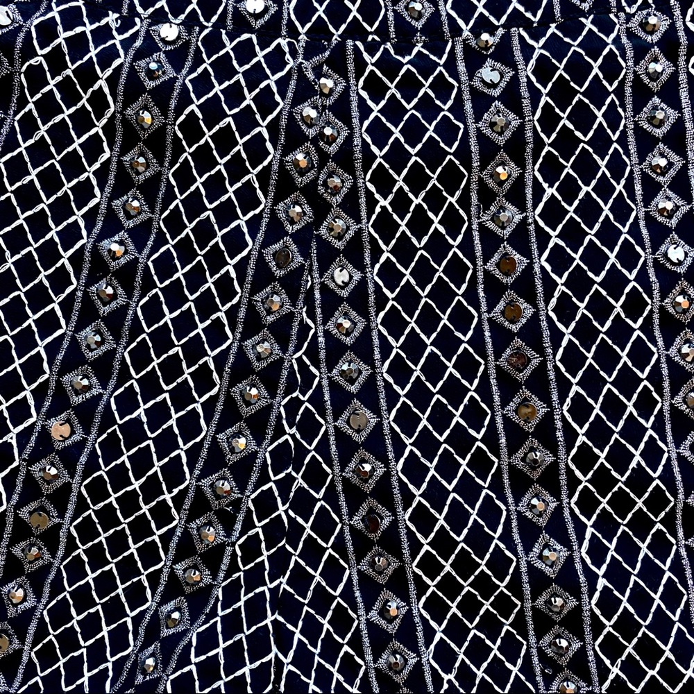 Studded Pattern Zip Shorts - Picture 3 of 3